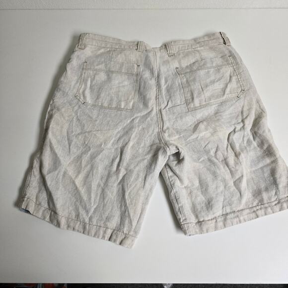 Tommy Bahama Relax Reversible Linen Shorts Size 36 – Plaid, Coastal Prep, 2-in-1 - Picture 5 of 16